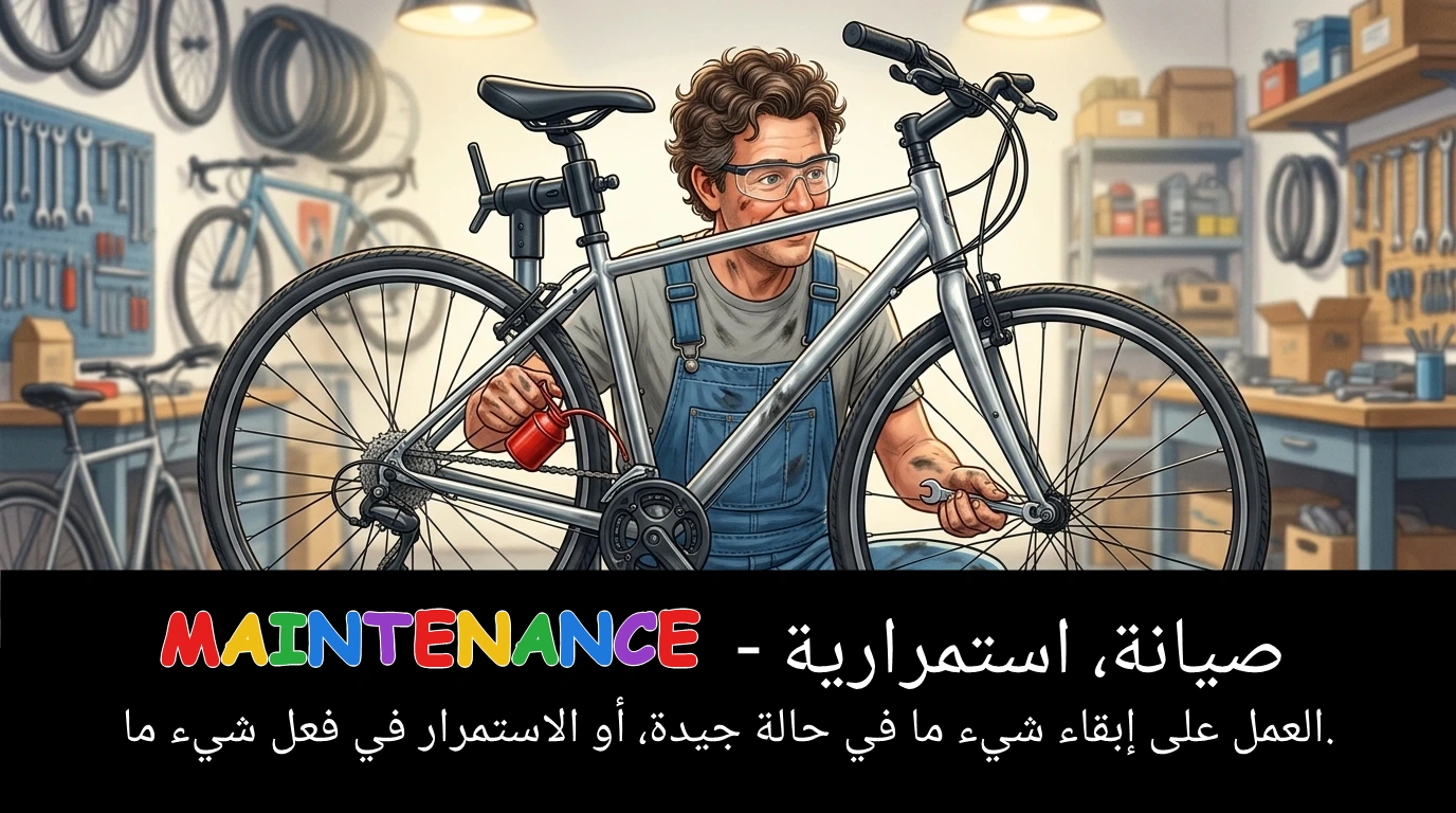 Arabic Illustration for maintenance